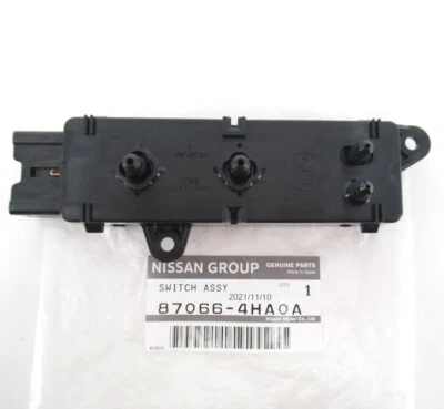 Conjunto de interruptor de asiento del conductor genuino OEM Nissan Infiniti 87066-4HA0A 2009-2019 Máxima Foto 1 de 4