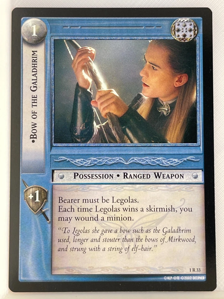 LORD OF THE RINGS TCG FELLOWSHIP 1R33 BOW OF THE GALADHRIM mp - Image 1 of 1