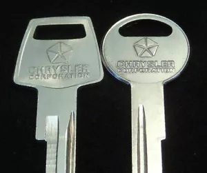 1968 MOPAR Chrysler Plymouth Dodge SQUARE HEAD PENTASTAR Key Blank SET NOS OEM - Picture 1 of 6
