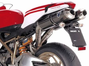 COPPIA SCARICHI TERMINALI TERMIGNONI CARBONIO PER DUCATI 848 / 1098 / 1198 / R / - Foto 1 di 3