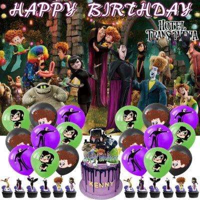 Hotel Transylvania Party Supplies Birthday Decor Set Balloons Cake Topper Banner - Image 1 of 4