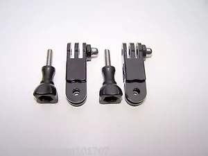 2X GoPro Mount Connector Long 90deg Adapter for GoPro Hero4 3+/3/2/1 - Picture 1 of 5