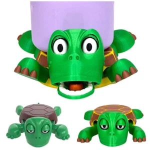 Niedliche automatische Augenöffnung Schildkröte geformte Tasse Matte lustige Teetassen Untersetzer - Bild 1 von 12