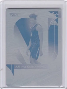 2022-23 Leaf Vivid - Aminu Mohammed #1/1 PRINTING PLATE R/C- #1/1 MADE - Picture 1 of 2