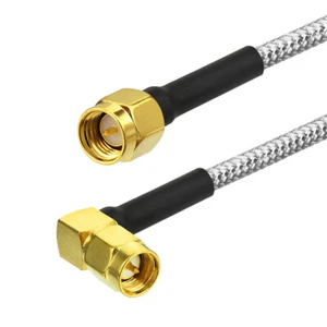 SMA Męski na męski SMA Kąt prosty Pigtail Półsztywny kabel RG402 5cm ~ 1m - Zdjęcie 1 z 3
