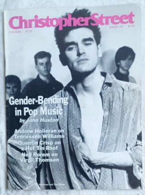 Christopher Street Magazine 1989 Morrissey The Smiths LGBTQ Near Mint Q6 Foto 1 de 2