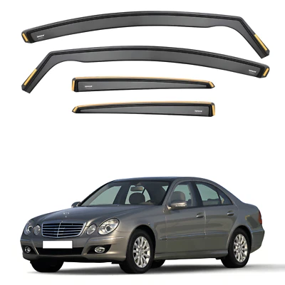 ISPEED Wind Deflectors For Mercedes E Class W211 2002-2008 4 Door Saloon Visors - Image 1 of 4