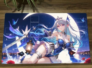 WVICM Girl Table Playmat Tearlaments Scheiren TCG CCG Pad Trading Card Game Mat - Picture 1 of 4