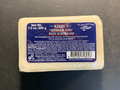 Kiehl's Ultimate Man Body Scrub Soap "It's a Fatigue Scrubber!" 7 oz New/Sealed - Image 1 of 4