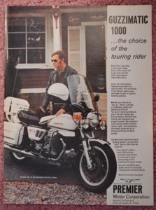 1978 Moto Guzzi Guzzimatic 1000 Motorcycle Print Ad - Picture 1 of 1