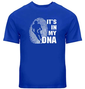 It's In My DNA American Football Shirt Football Fan Fingerprint T-shirt Game Day - Picture 1 of 25
