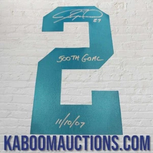 Jeremy ROENICK Signed San Jose Sharks "500TH Goal & Dated" INSC. Jersey Number - Picture 1 of 1