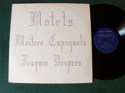 CHORALE UNIVERSITE STRASBOURG MOTETS MAITRES ESPAGNOLS LP STUDIO SESAM N° 13 - Photo 1/2