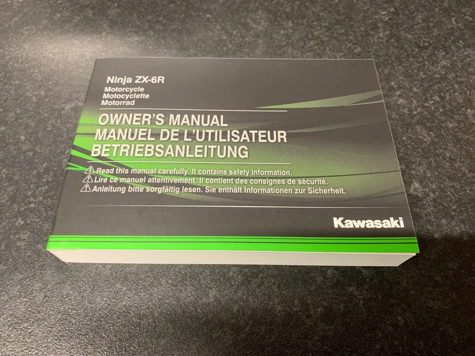 2020 Kawasaki ZX636 ZX6 Owners Manual English French Deutsch 99805-0070 - Image 1 of 1