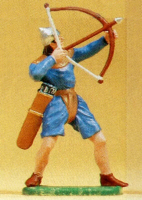 Tapiz Preiser Elastolin 51007 Bayeux Archer #2 en azul - 70 mm como nuevo en caja Foto 1 de 2