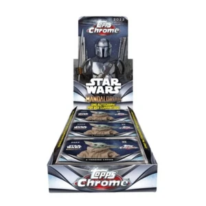 2023 Topps Chrome Star Wars The Mandalorian Hobby Box Sealed - Picture 1 of 8