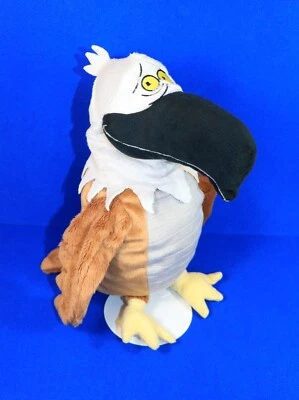 Ikea ADLER LATTJO HANDPUPPE Vogel Figur Plüsch Geier grau braun 28 cm groß - Bild 1 von 2