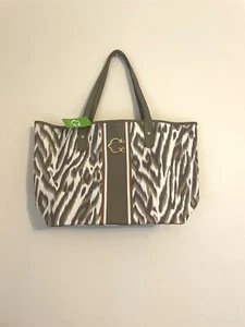 C. Wonder Women's Vegan Leather Tote Bag Animal Print NWT - Picture 1 of 6
