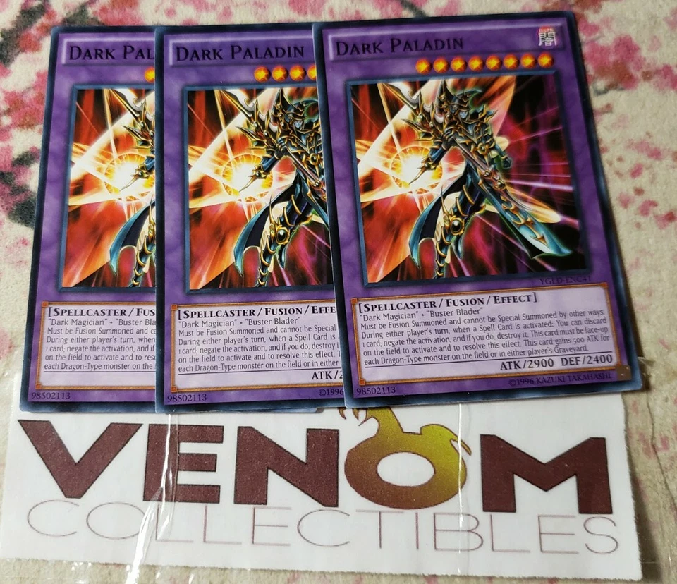 3x (M/NM) - Dark Paladin - YGLD-ENC41 - Common - Unlimited YuGiOh - Image 1 of 1