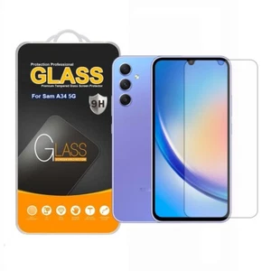 For Samsung Galaxy A34 5G Tempered Glass Phone Screen Protector - Picture 1 of 24