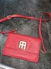 Womens Tommy Hilfiger Red Crossbody Bag Gold Chain