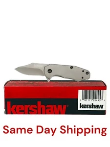 Kershaw Ember Folding Knife 2" 8Cr13MoV Steel Blade Coated Ti / Stainless - 3560 - Picture 1 of 3