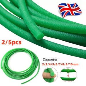 PU Round Urethane Drive Belt Diameters 2/3/4/5/6/7/8/10mm Rough Surface Green - Picture 1 of 8