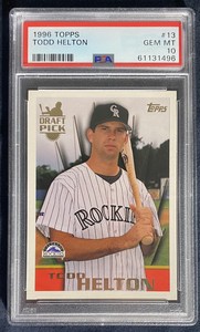 1996 Topps Todd Helton Rookie #13 PSA 10 Gem Mint