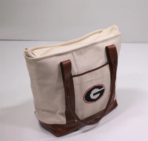 Smathers & Branson Canvas UGA Georgia Bulldogs Tote Beach Tailgate Bag Cover