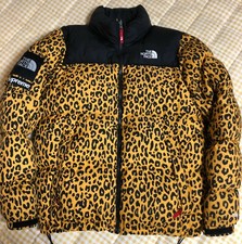 supreme north face leopard