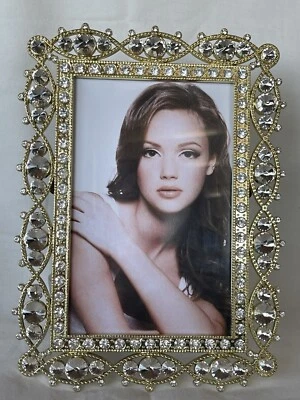 Ciel Collectables Monika Picture Frame. Hand Set Swarovski Crystals Gold Plating - Image 1 of 4