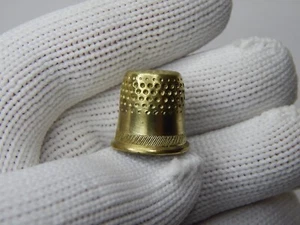 Vintage brass thimble USSR, Sewing Thimble soviet - Picture 1 of 6