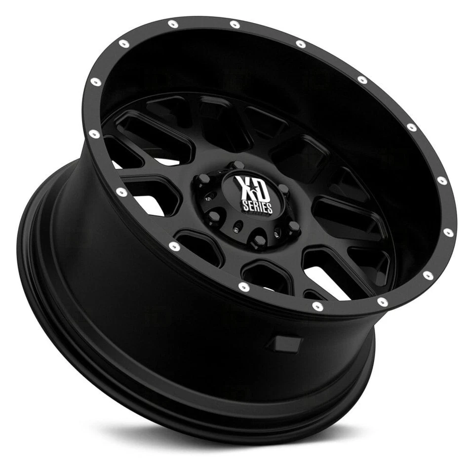 XD Series XD820 Grenade Satin Black 18x9 -12 5x127 78.1 Wheels Set of Rims 4 pcs - Image 1 of 1