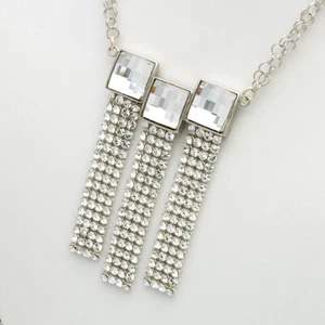 Collana Elegance con Swarovski Elements bianco di Spark Silver Jewelry 925/- - Foto 1 di 3