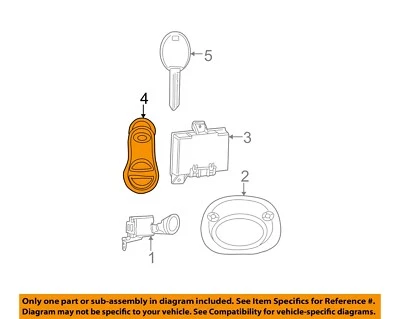 Передатчик электрической системы сигнализации CHRYSLER 06-10 PT Cruiser от оригинального производителя 68273328AB - Изображение 1 из 2