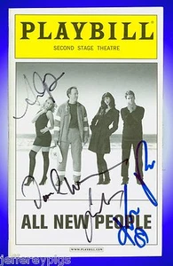 Playbill + All New People + Autographed by Justin Bartha, Krysten Ritter, Plus 2 - Picture 1 of 4