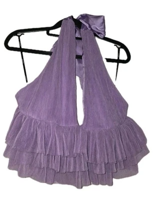 Top de halter morado Forever 21 TallaXL NWT Foto 1 de 4