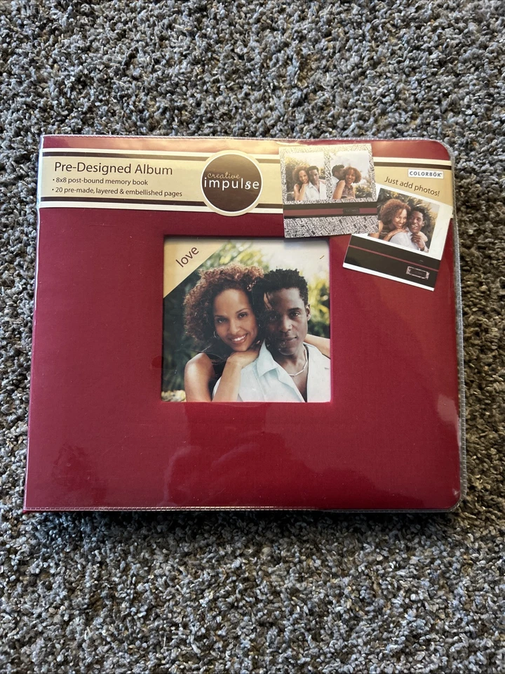 Novo Creative Impulse 8x8 Love pré-design Post Bound Memory Book Álbum 20 Páginas - Imagem 1 de 4