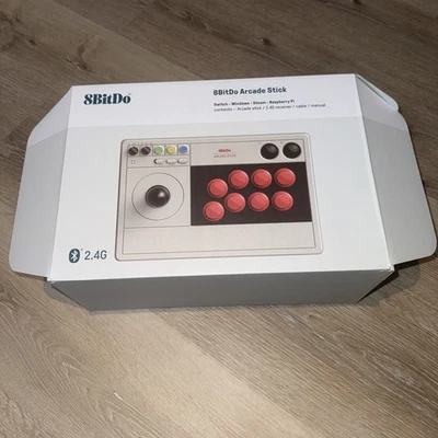 8BitDo Arcade Stick Windows Nintendo Switch Steam Bluetooth 2, 4 G wie neu - Bild 1 von 3