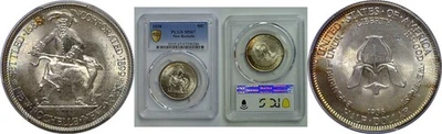 1938 50C New Rochelle Commemorative Half Dollar PCGS MS-67 - Image 1 of 3