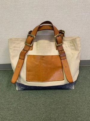 THE SUPERIOR LABOR Engineer Tote Bag Canvas Leather Japan Handmade Flagship - Image 1 of 4