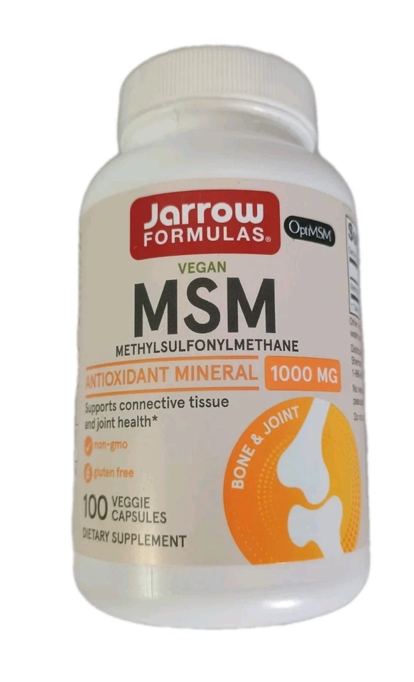 Jarrow Formulas Msm Capsules, 1,000 Mg, Methylsulfonylmethane, Joint Exp 12/2025 - Image 1 of 3
