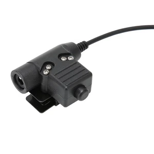 PPT Push To Talk Adapter 3,5 mm 1Pin Tylny klips 2-drożny adapter radiowy do FY - Zdjęcie 1 z 22