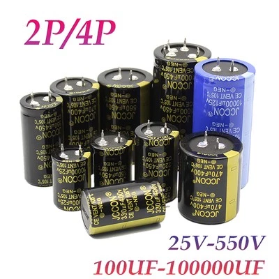 Elektrolyt Kondensator Auswahl 1µF - 100000µF/ 6V - 550V Radial 105°C - Bild 1 von 4