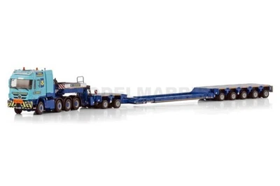 WSI 01-4437 JINERT MERCEDES-BENZ ACTROS MP3 L 8X6 CON RIMORCHIO 5 ASSI 1/50 - Immagine 1 di 4