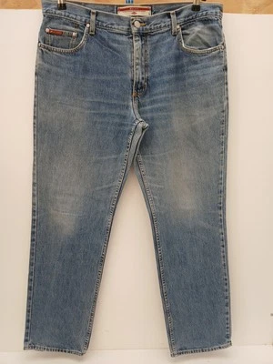 Lee Cooper Rush Denim Blue Jeans W38 L32 Logo Patch 100% Cotton and 5 Pockets. - Image 1 of 4