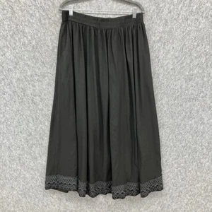 Scarlet Darkness Maxirock Damen Plux 2XL schwarz Häkel Spitzenbesatz - Bild 1 von 8