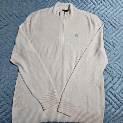 AG Adriano Goldschmied Green Label Wool Cashmere 1/4 Zip Men's Sweater Size M  - Image 1 of 4