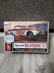 AMT '64 Plymouth Belvedere Super Stock Lawman 1:25 Model Kit Factory Sealed NHRA - Picture 1 of 20