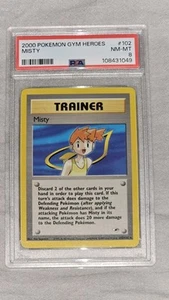 2000 POKEMON GYM HEROES #102 MISTY 120/132 PSA 8 - Picture 1 of 2